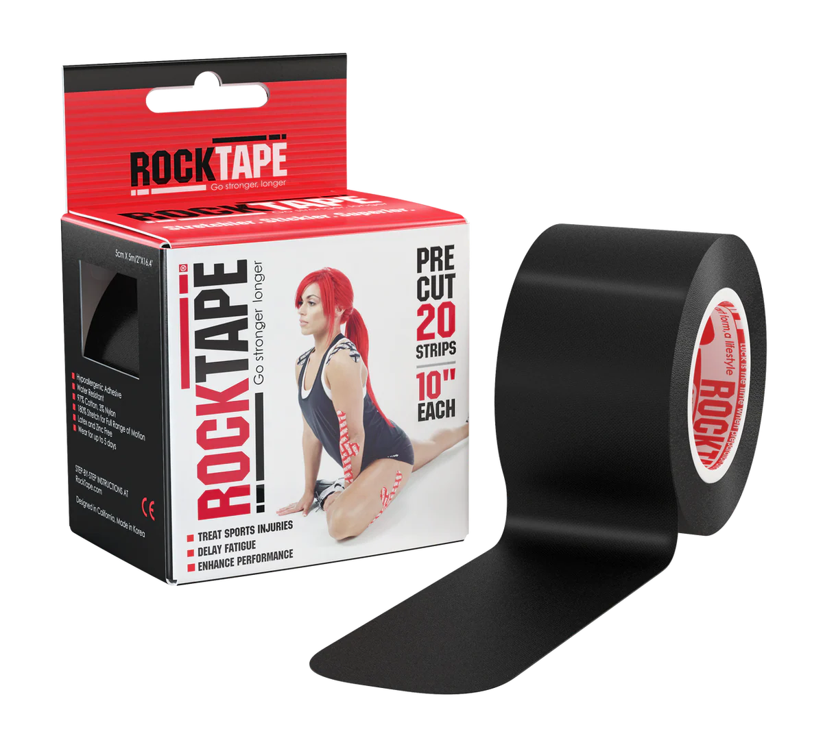 RockTape Pre Cut Kinesiology Tape