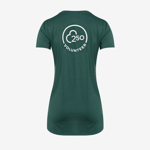 parkrun Milestone Womens Volunteer T-Shirt 250 - Green