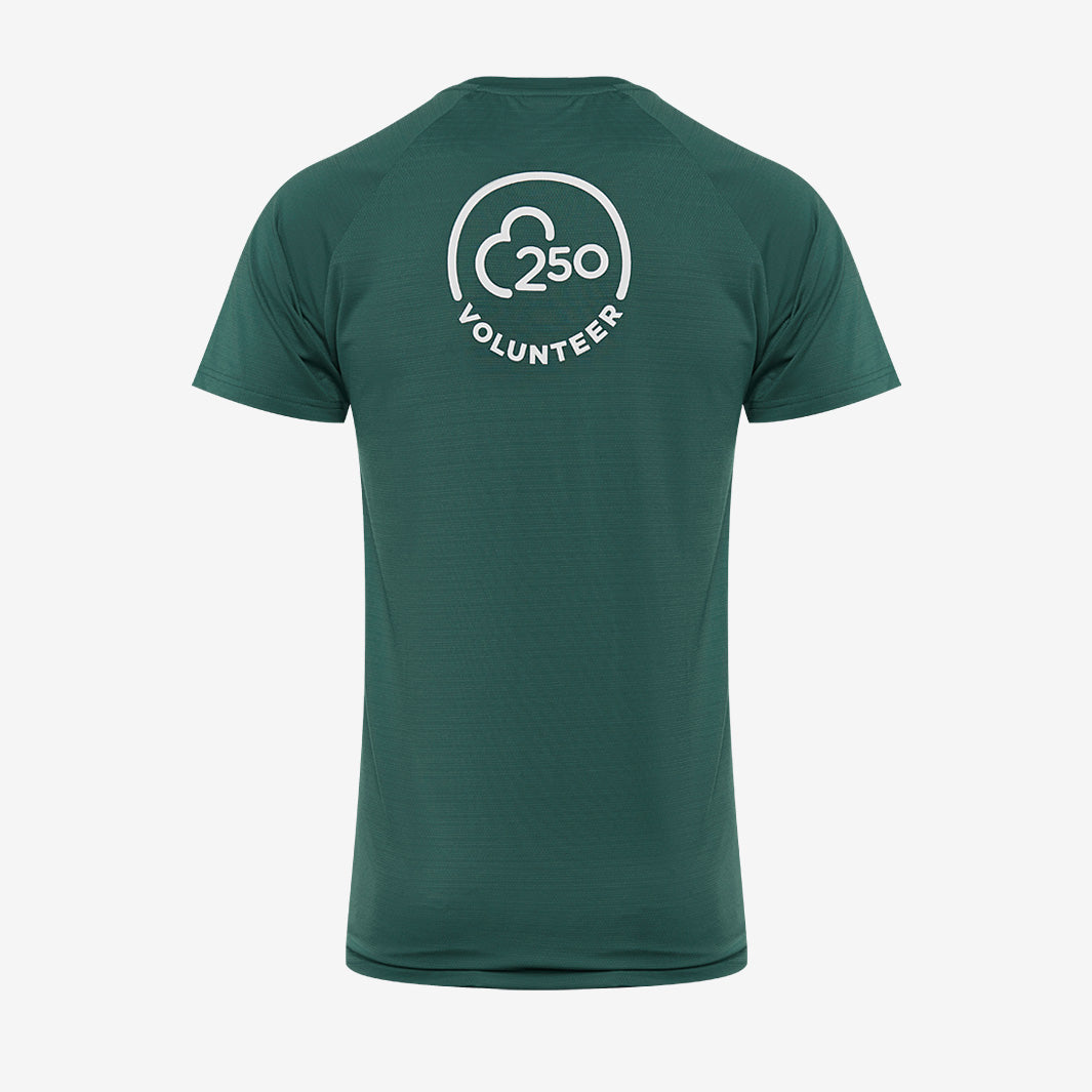 parkrun Milestone Herren-Freiwilligen-T-Shirt 250 – Grün