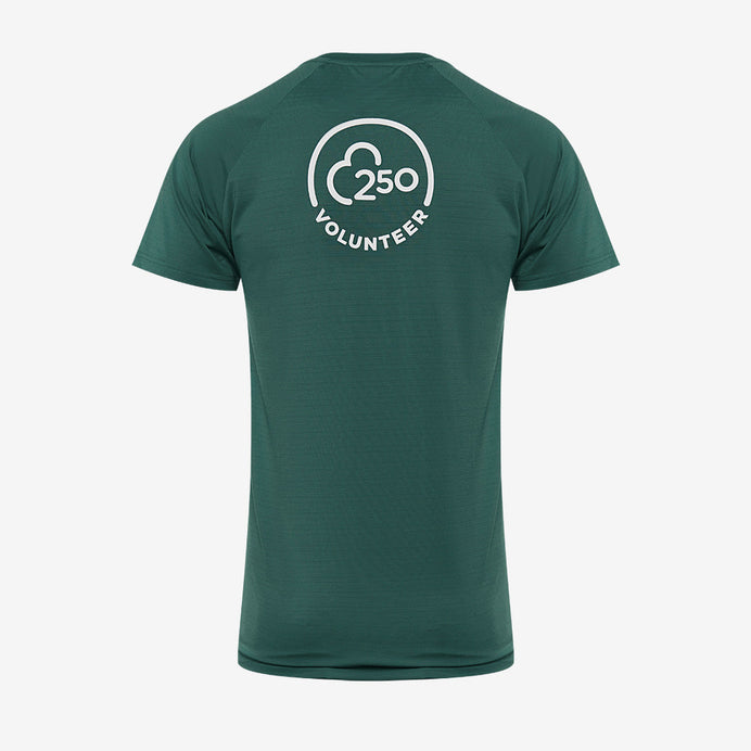 parkrun Milestone Herren-Freiwilligen-T-Shirt 250 – Grün