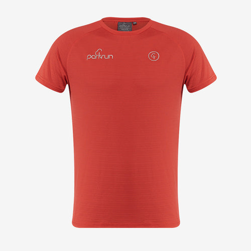 parkrun Milestone Youth Volunteer T-Shirt 50 - Red