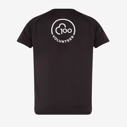 parkrun Milestone Youth Volunteer T-Shirt 100 - Black