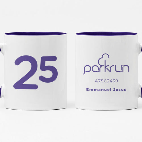 parkrun Milestone 25 Run/Walk Mug
