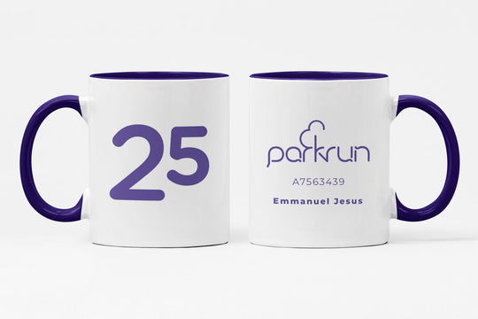 parkrun Milestone 25 Run/Walk Mug