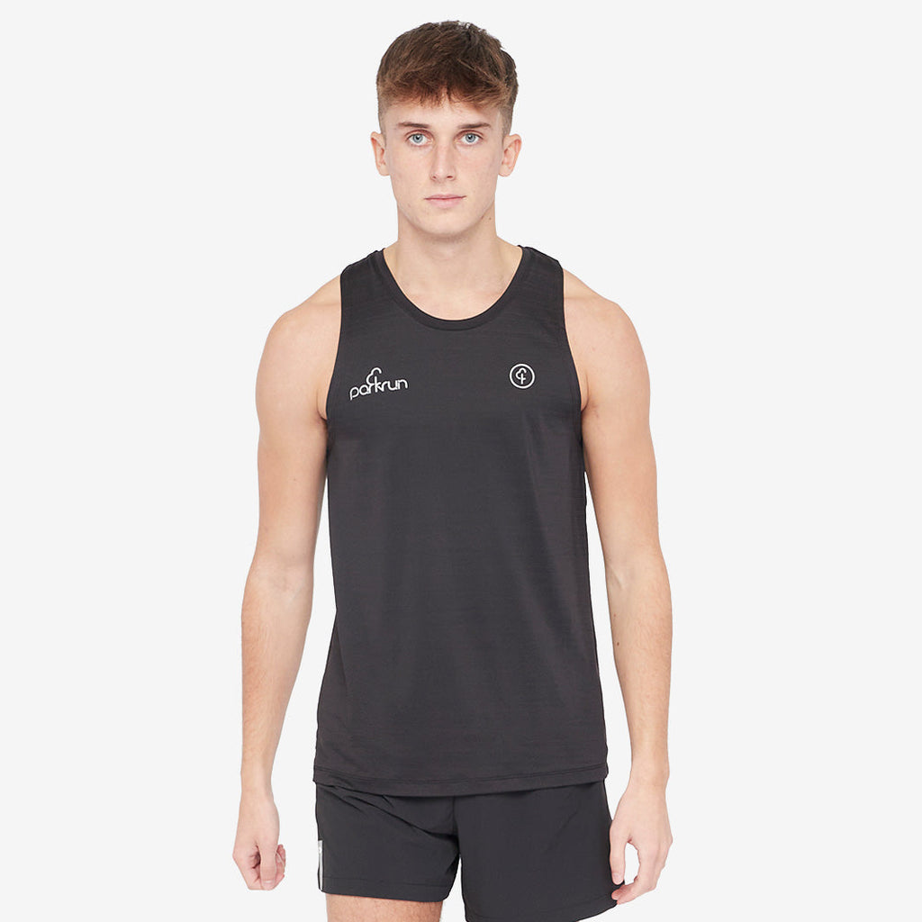 parkrun Milestone Men's Vest 100 - Black