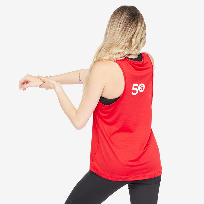parkrun Milestone Women's Vest 50 - Red