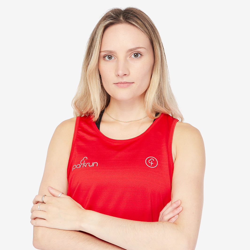 parkrun Milestone Women's Vest 50 - Red