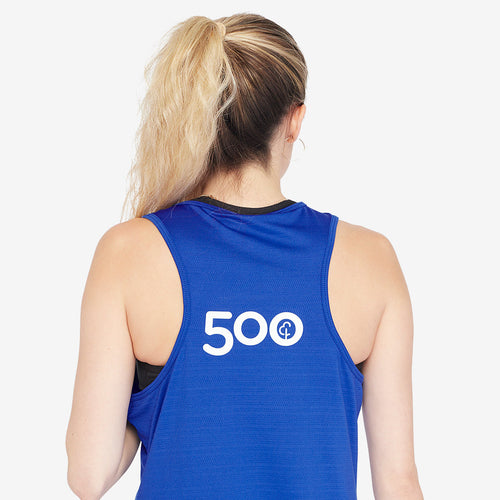 parkrun Milestone Women's Vest 500 - Royal
