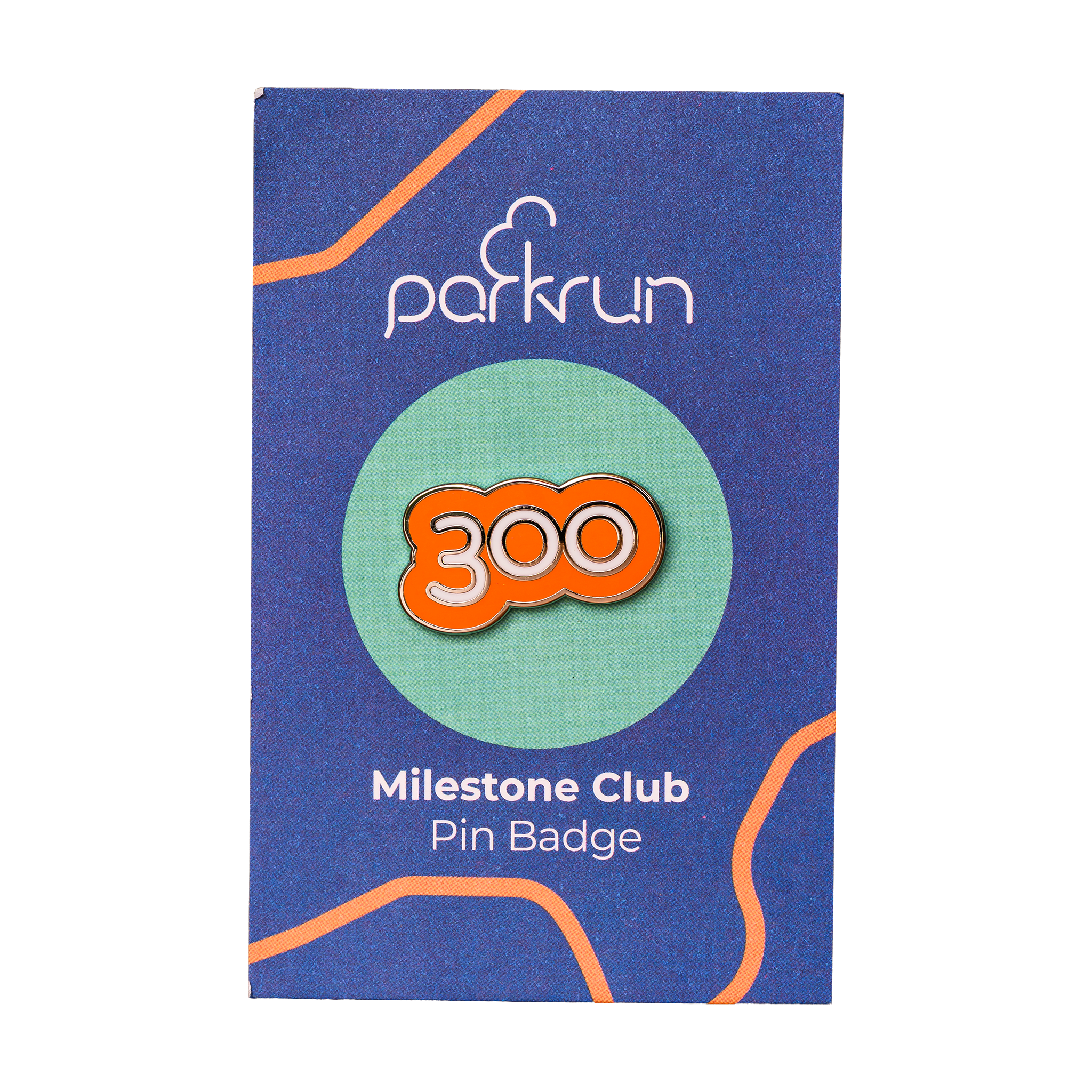 Run/Walk 300 Milestone Pin Badge