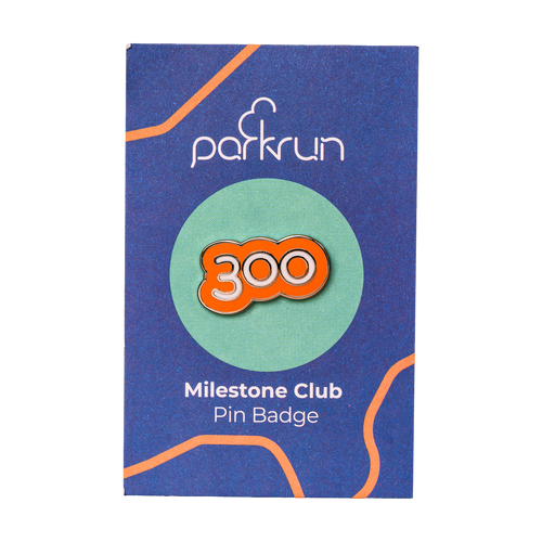 Run/Walk 300 Milestone Pin Badge