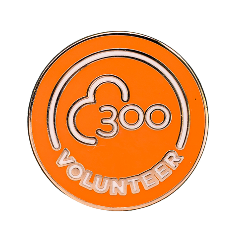 Volunteer 300 Pin Badge