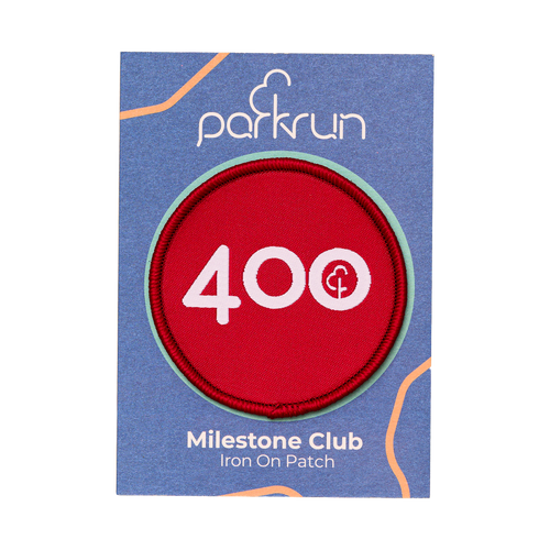 Run/Walk 400 Milestone Woven Patch
