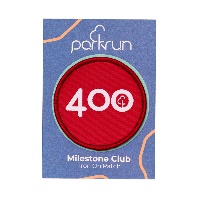 Run/Walk 400 Milestone Woven Patch
