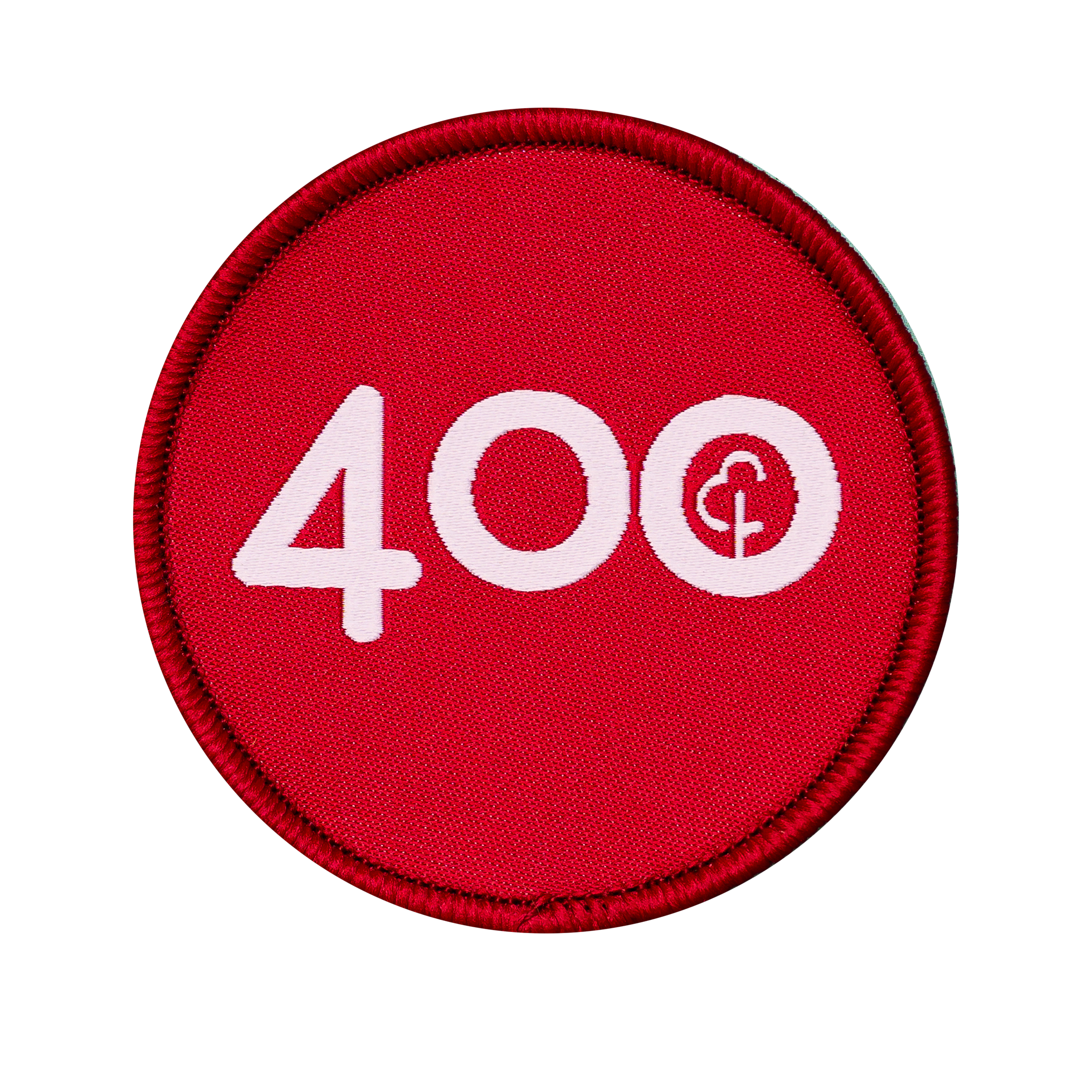 Run/Walk 400 Milestone Woven Patch