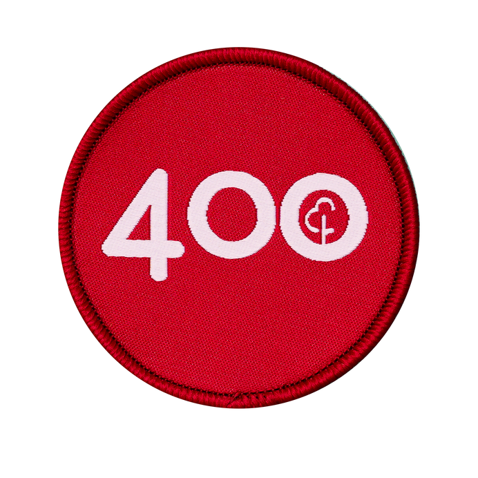 Run/Walk 400 Milestone Woven Patch
