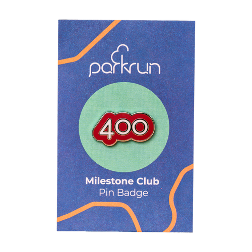 Run/Walk 400 Milestone Pin Badge