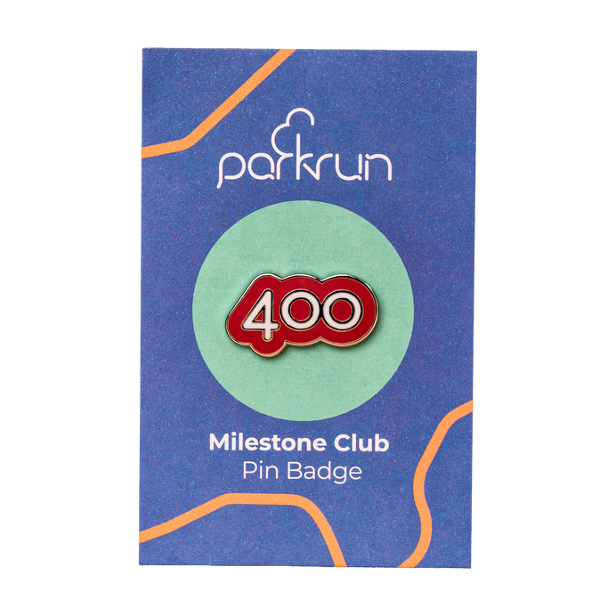 Run/Walk 400 Milestone Pin Badge