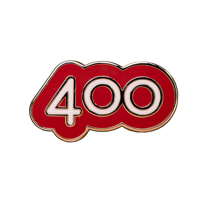 Run/Walk 400 Milestone Pin Badge