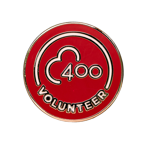 Volunteer 400 Pin Badge