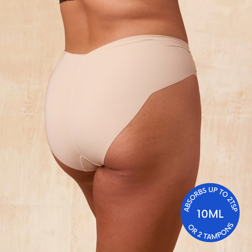 Nixi Body – Carla High Leg Brief – Cremefarben, hell