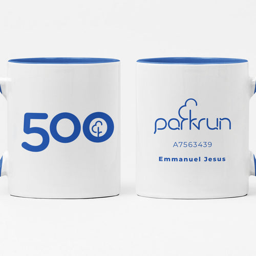parkrun Milestone 500 Run/Walk Mug