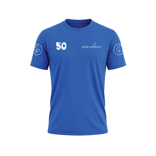 junior parkrun Meilenstein 50 T-Shirt