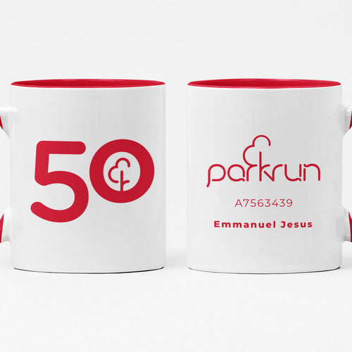 parkrun Meilenstein 50 Lauf-/Walking-Becher