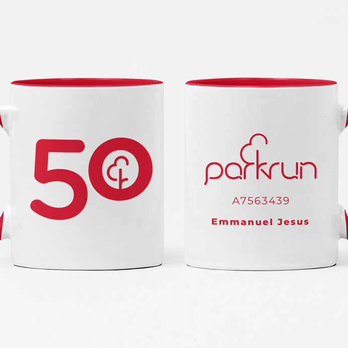parkrun Meilenstein 50 Lauf-/Walking-Becher