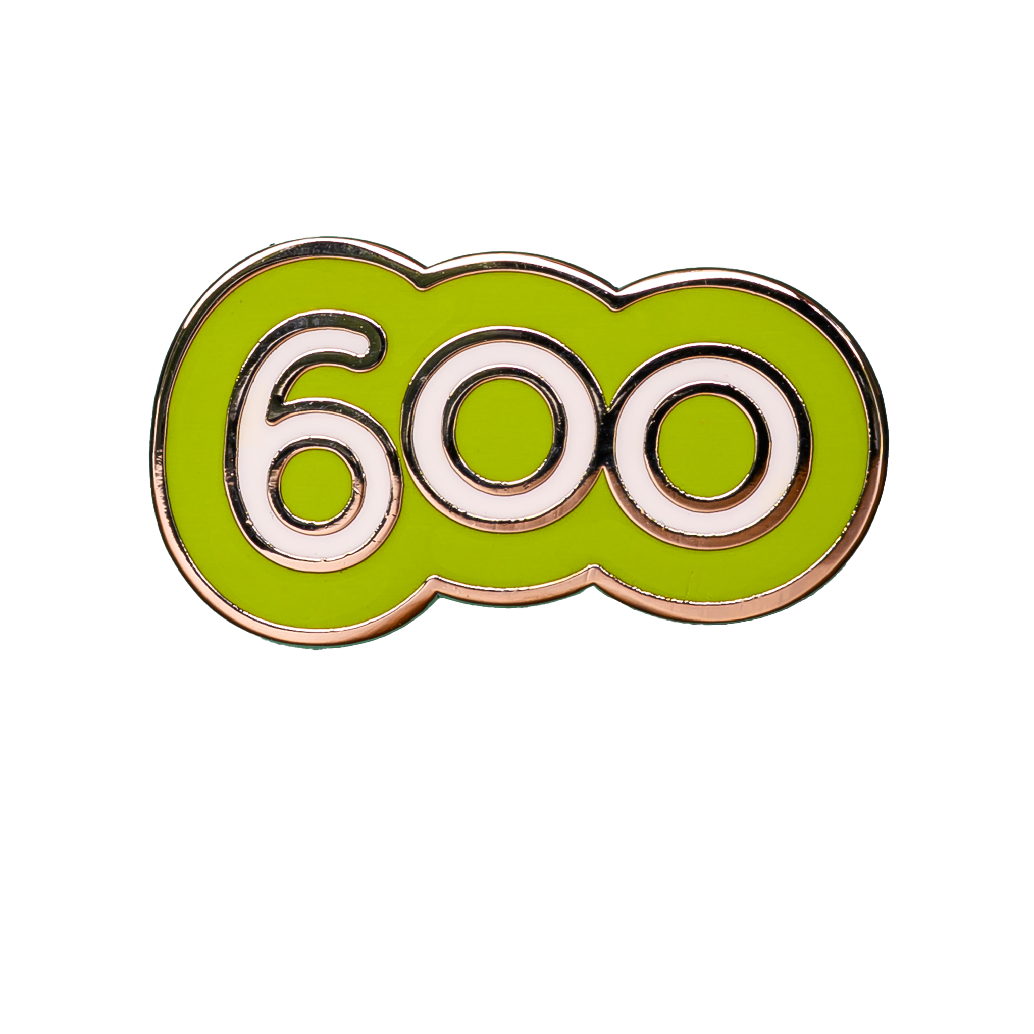 Run/Walk 600 Milestone Pin Badge