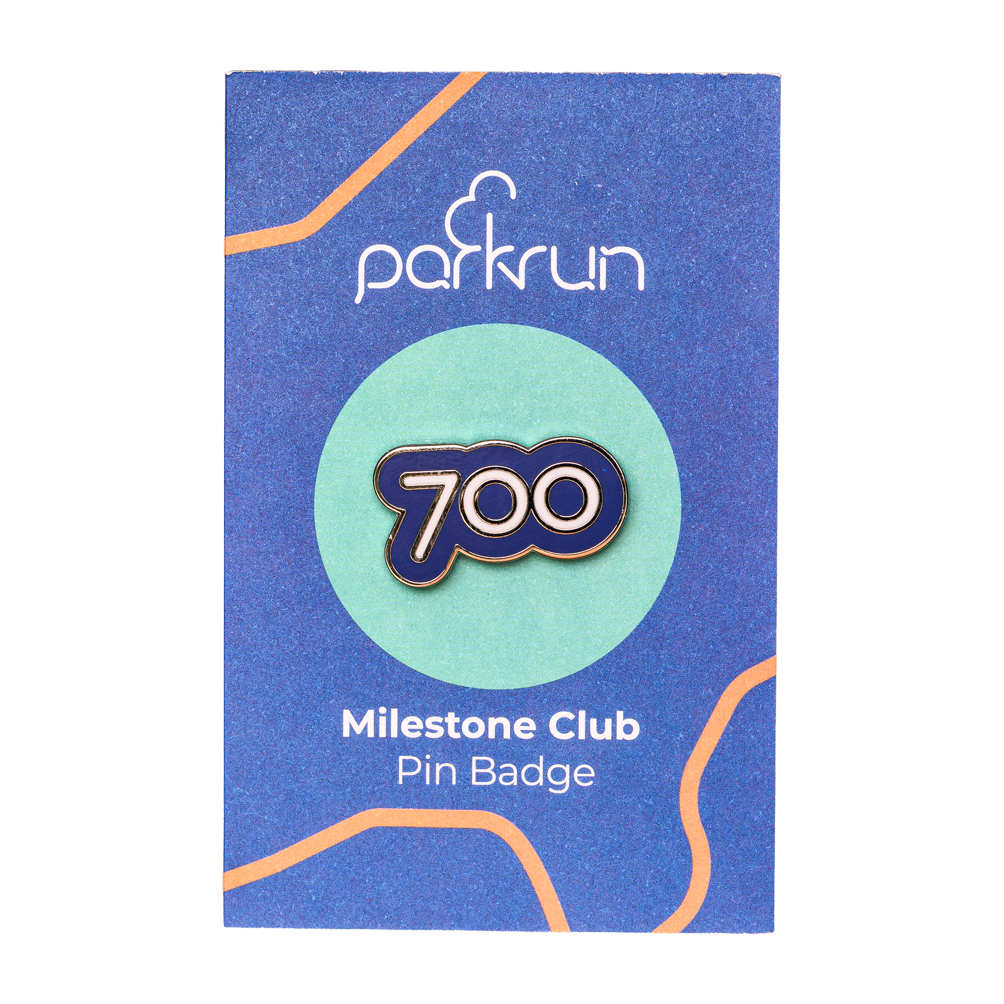 Run/Walk 700 Milestone Pin Badge