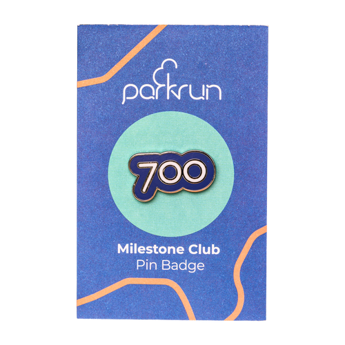 Run/Walk 700 Milestone Pin Badge
