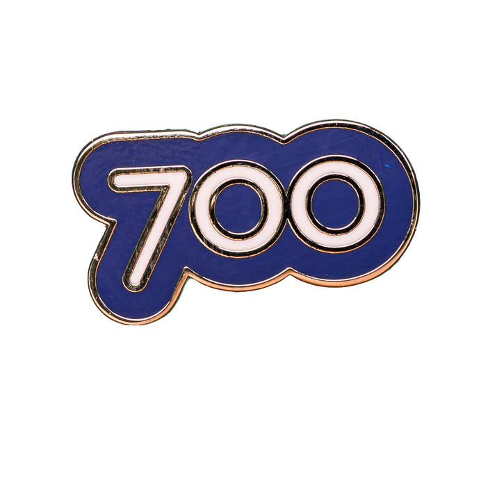 Run/Walk 700 Milestone Pin Badge