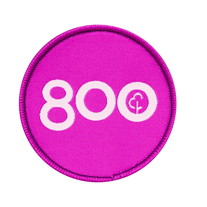 Run/Walk 800 Milestone Woven Patch