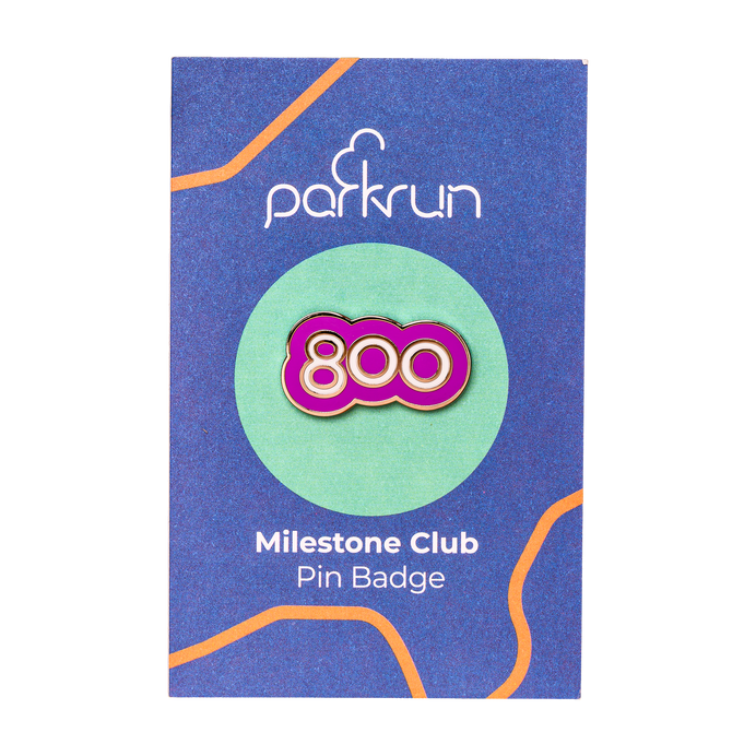 Run/Walk 800 Milestone Pin Badge