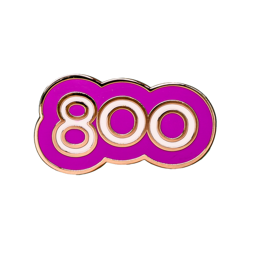 Run/Walk 800 Milestone Pin Badge