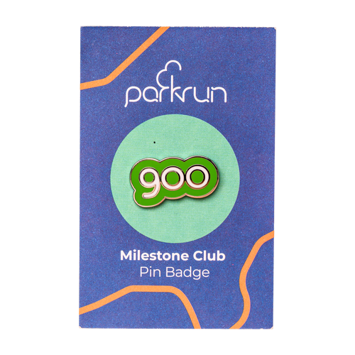 Run/Walk 900 Milestone Pin Badge