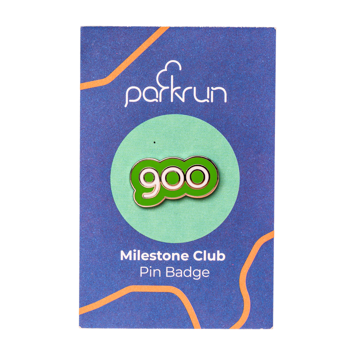 Run/Walk 900 Milestone Pin Badge