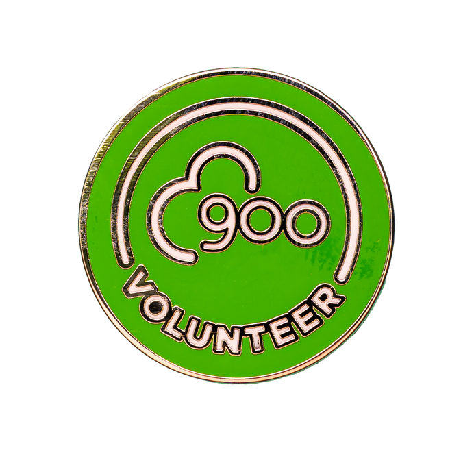 Volunteer 900 Pin Badge