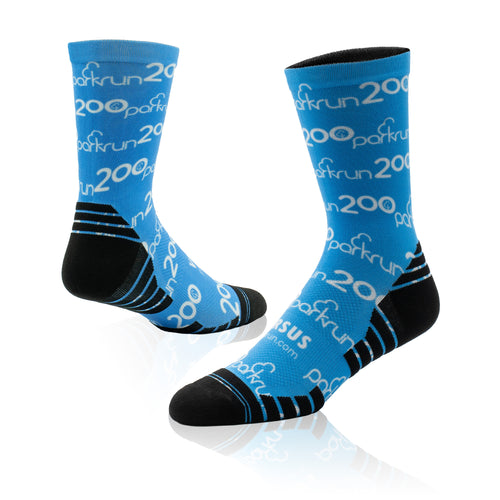 parkrun Milestone 200 Run/Walk Socks