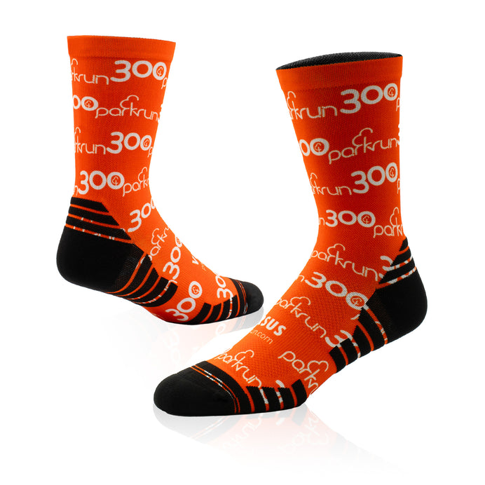 parkrun Milestone 300 Run/Walk Socks