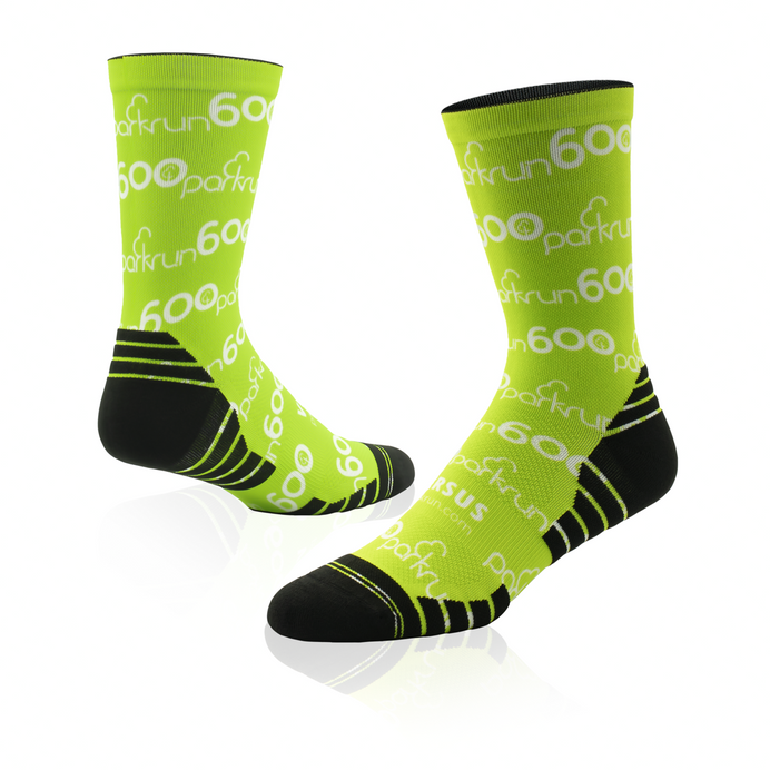 parkrun Milestone 600 Run/Walk Socks
