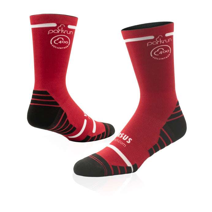 parkrun Milestone 400 Volunteer Socks