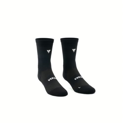 VERSUS Classic Black Active Crew Tab Socks