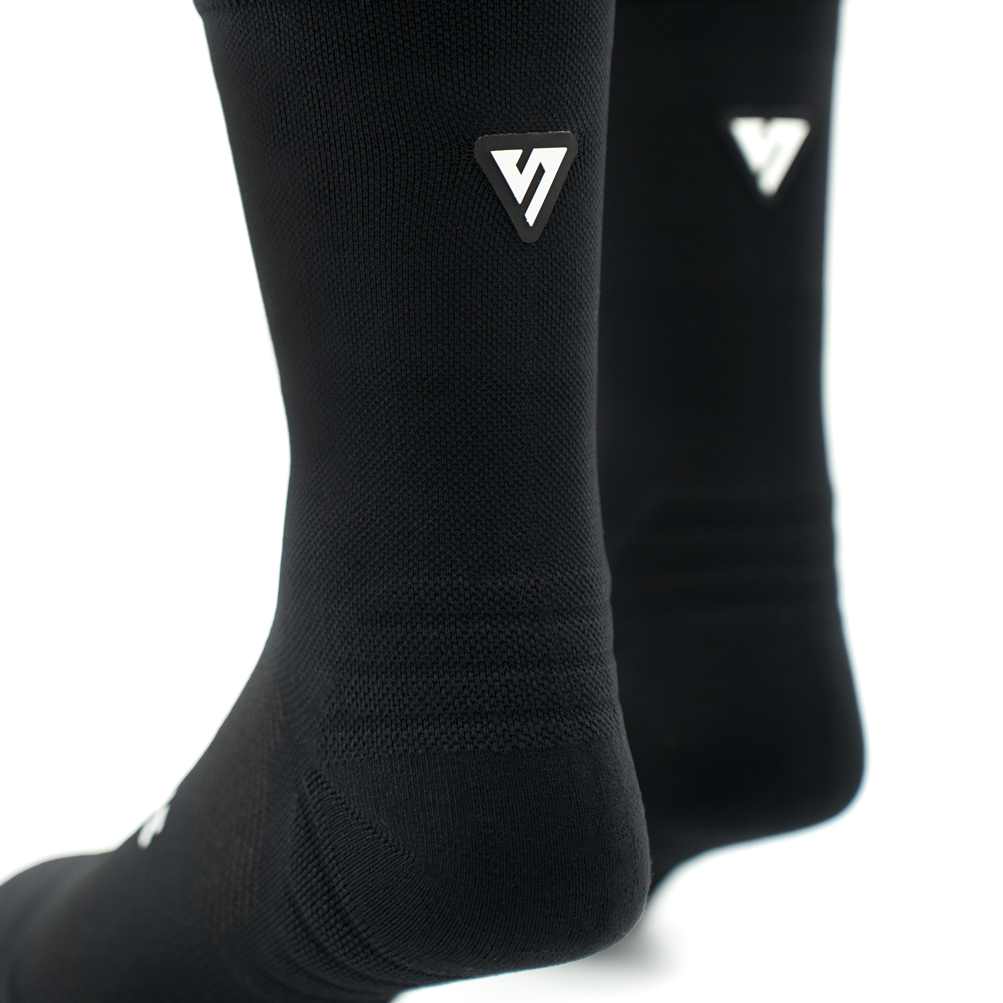 VERSUS Classic Black Active Crew Tab Socks