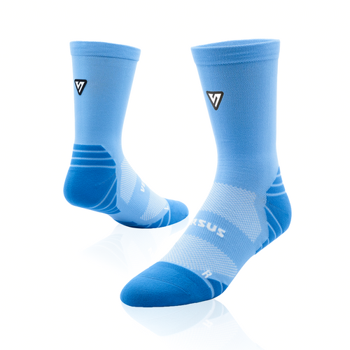 VERSUS Classic Blue Active Crew Tab Socks