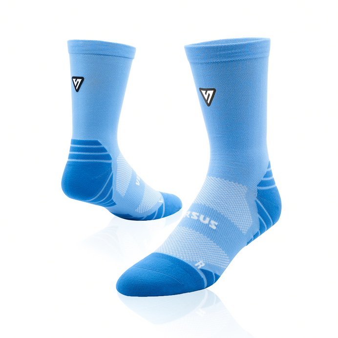 VERSUS Classic Blue Active Crew Tab Socks
