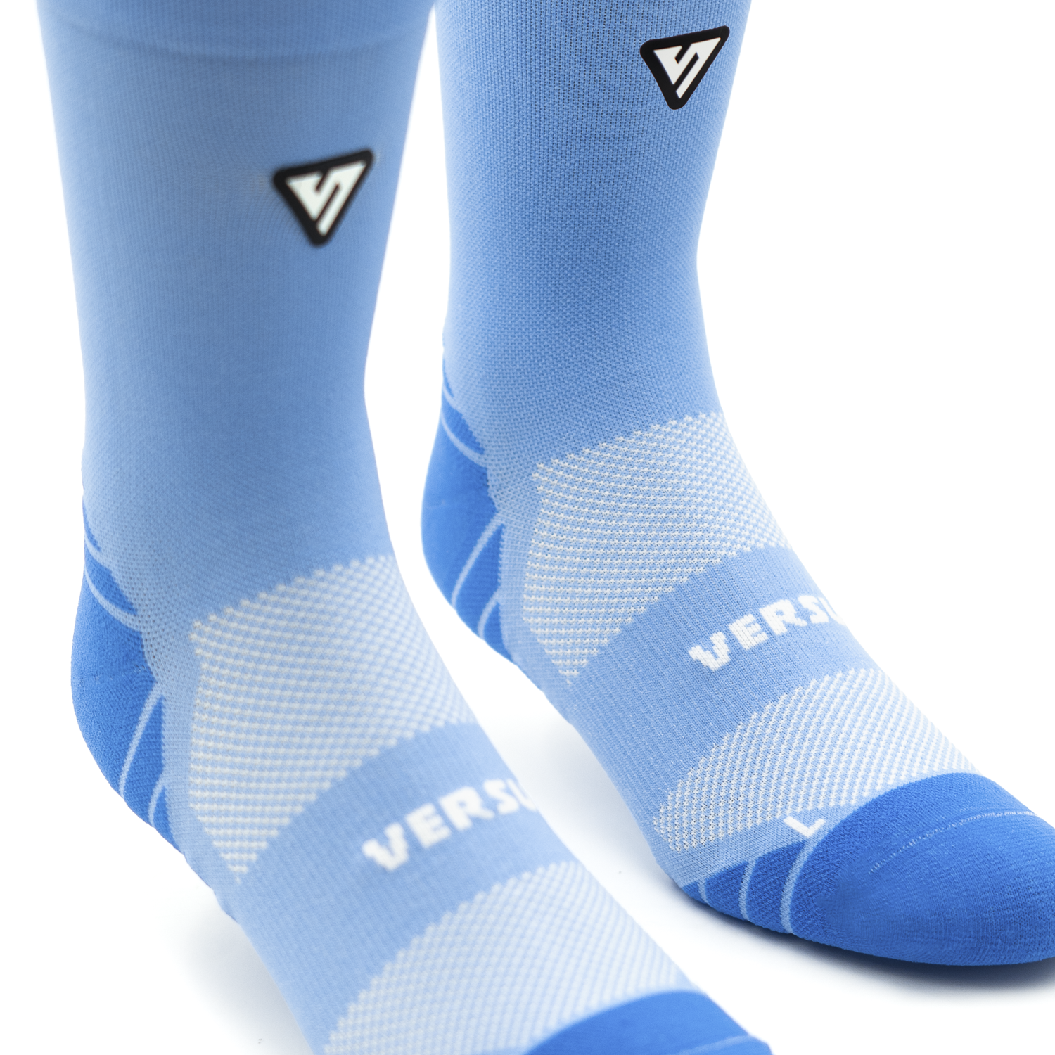 VERSUS Classic Blue Active Crew Tab Socks