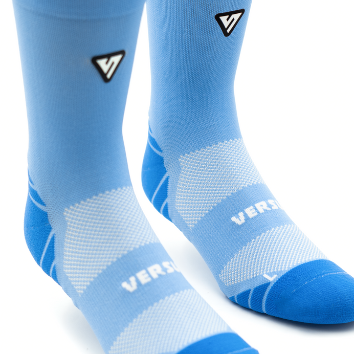 VERSUS Classic Blue Active Crew Tab Socks