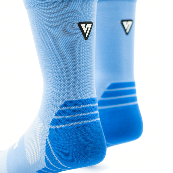 VERSUS Classic Blue Active Crew Tab Socks