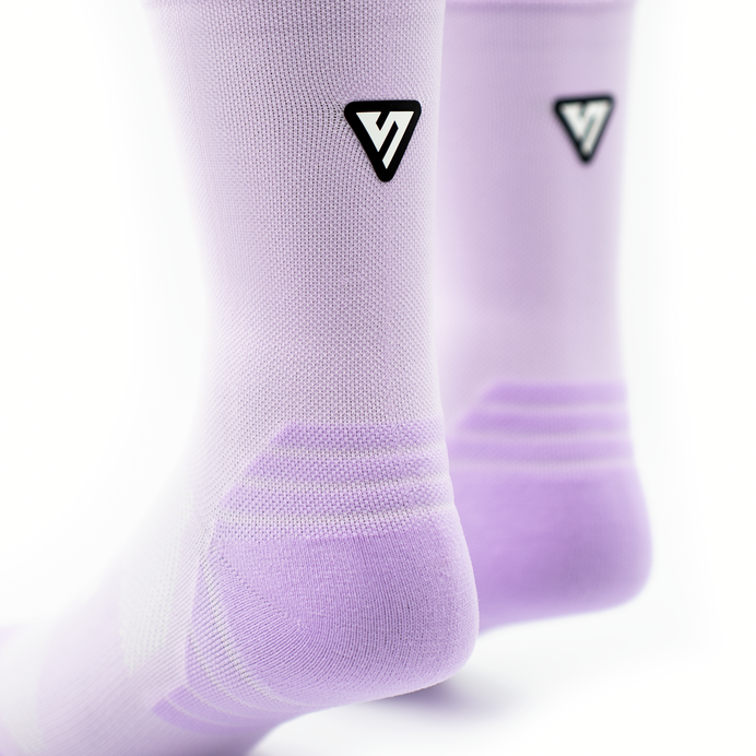 VERSUS Classic Lilac Active Crew Tab Socks